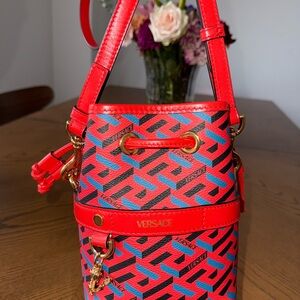 Versace Red and Blue Women's Bag